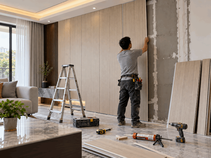 thợ thi công tấm ốp nano